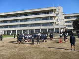 体育祭前の奉仕作業