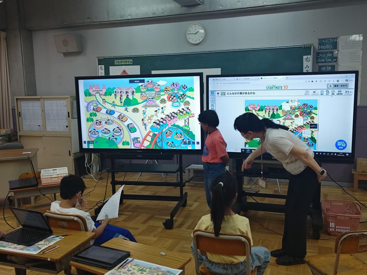 文部科学省による日本語指導状況視察