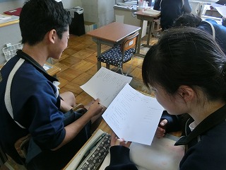 9年国語「詩の朗読」