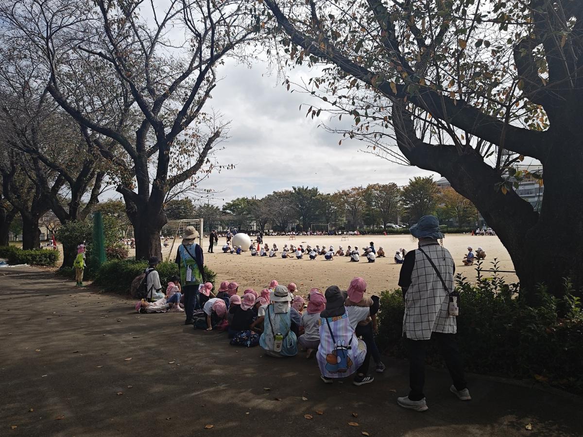 運動会の練習を披露しました