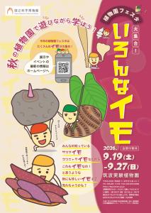 筑波実験植物園 企画展「植物園フェスタ-大集合!いろんなイモ-」